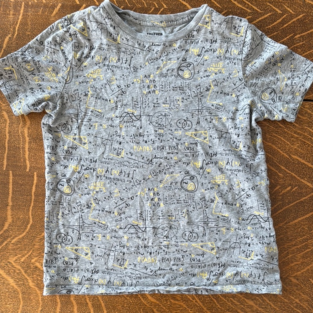 Gray Graphic Kids T-Shirt